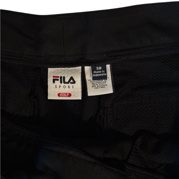 Fila Black Flat Front Athletic Shorts - Picture 4 of 6